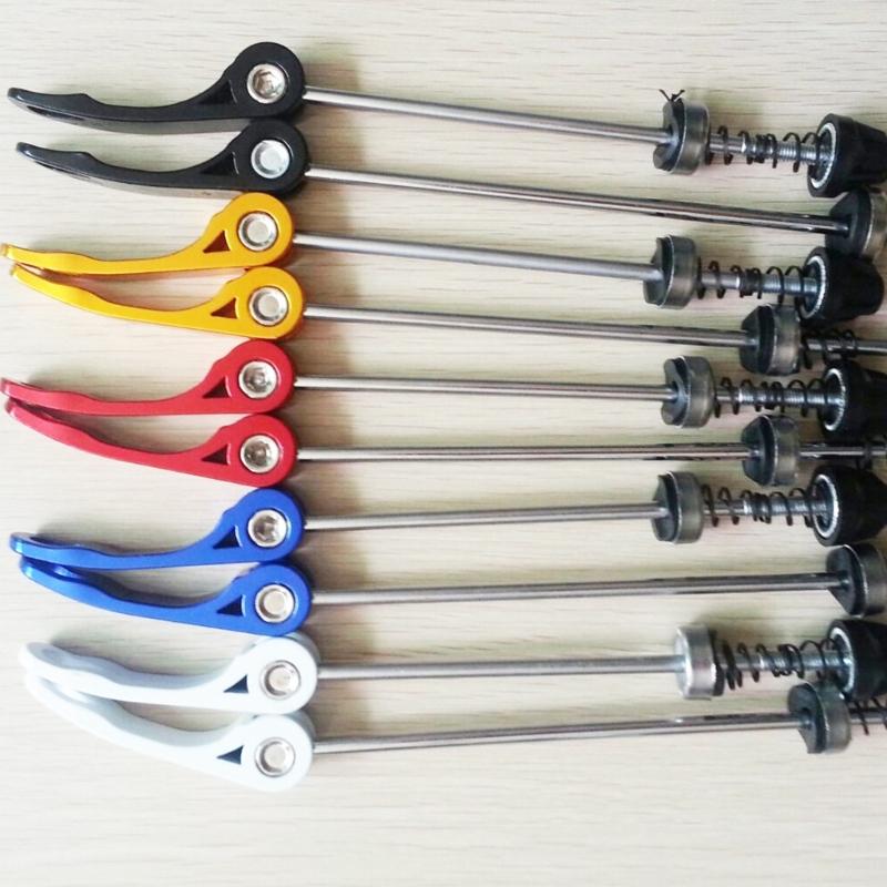 1pair Aluminum Quickly Release Skewers Light Weight Mountain Bike Skewers Suitable for Various Terrains