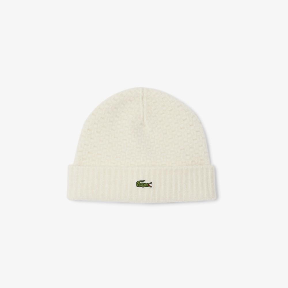 Lacoste Men's Iconic Knit Wool Beanie RB8203-55NXFJ