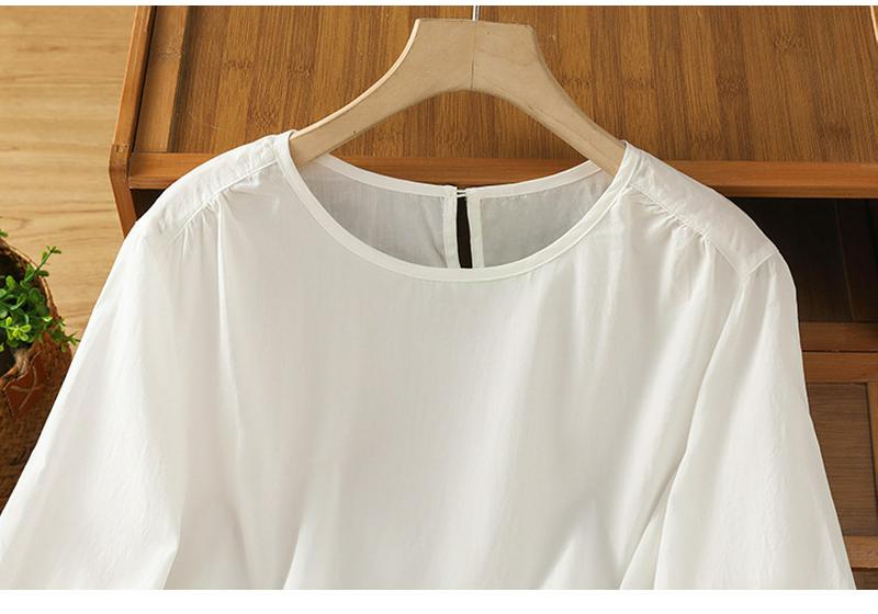 2026 Japanese Style Loose Fit Long Sleeve with French Lace Trim