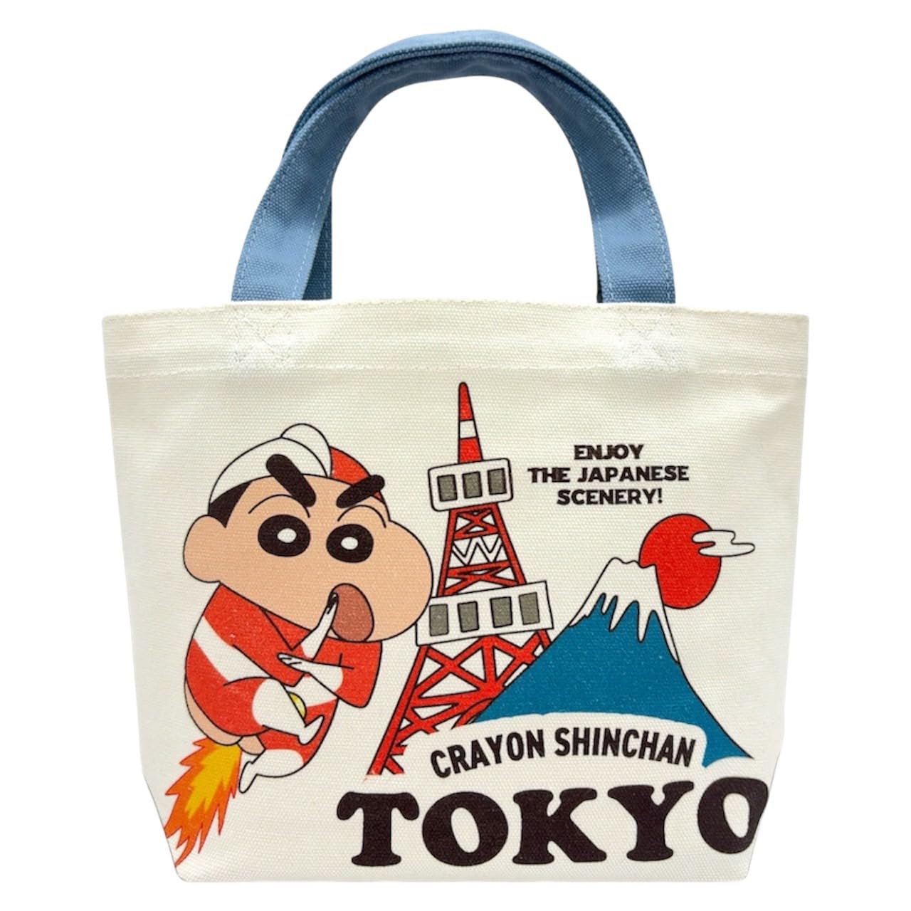 [M s Trade] Мини-сумка-тоут Крошка Цин-чан, Сувенир из Токио Крошка Цин-чан, Сумка для обеда, Сумка-тоут, Сумка для прогулок, Крошка Цин-чан (Токийская башня)