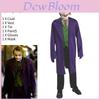 Fantasia Cosplay Batman Cavaleiro das Trevas Coringa Heath Ledger Para Halloween