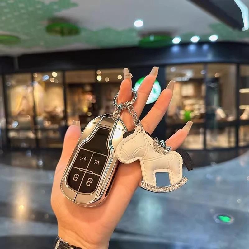 Car Key Case For Maserati Levante Ghibli Quattroporte Gt Granturismo Grancabrio Tpu Cover Shell Fob Protector Accessories