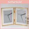 5 And 7 Inch Double Sided Transparent Fold Dual Photo Frame For Bedroom Wall Art And Office Use