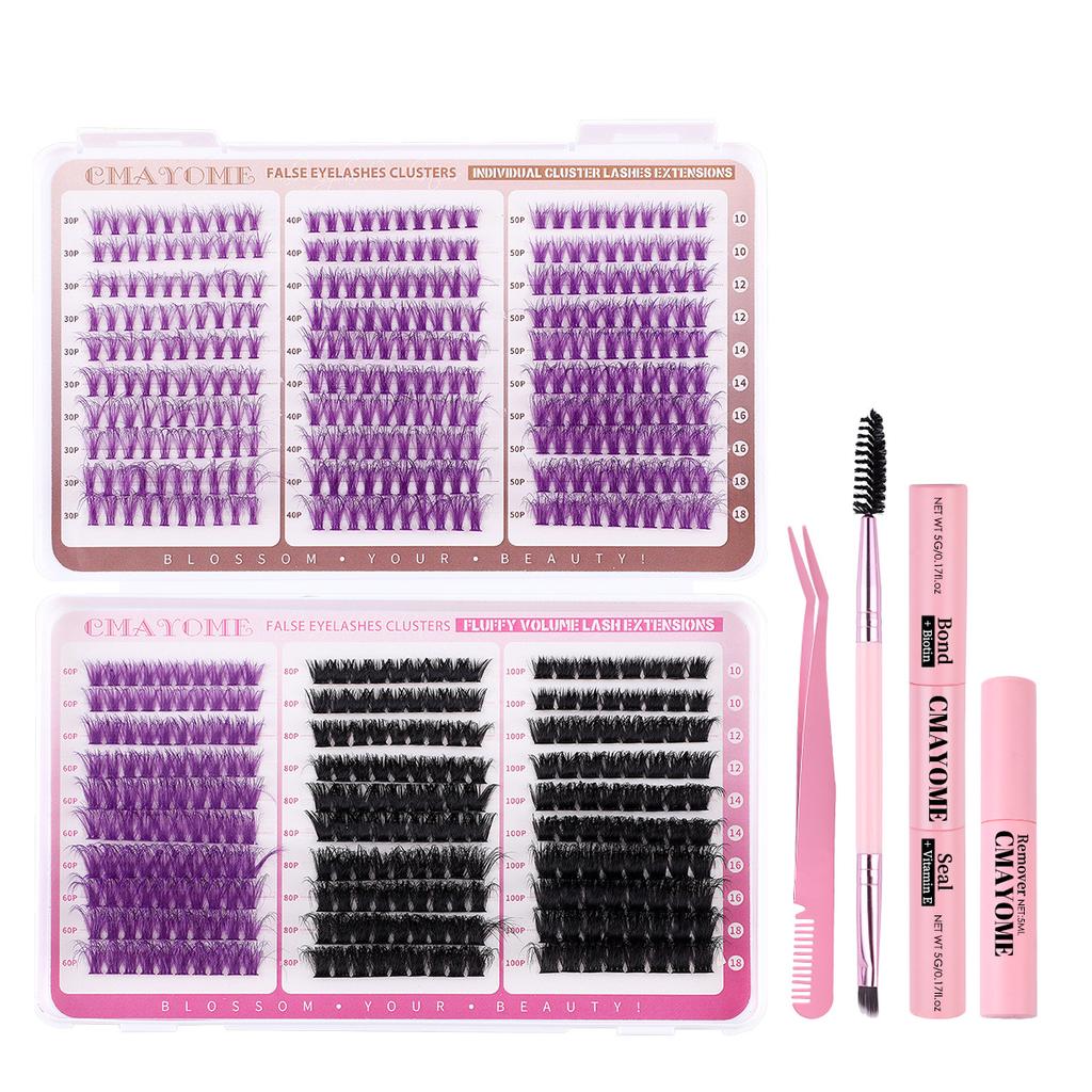 Color Diy Duo Hair Large Capacity Eyelash Book Natural Thick D Song Segmented False Eyelash Set