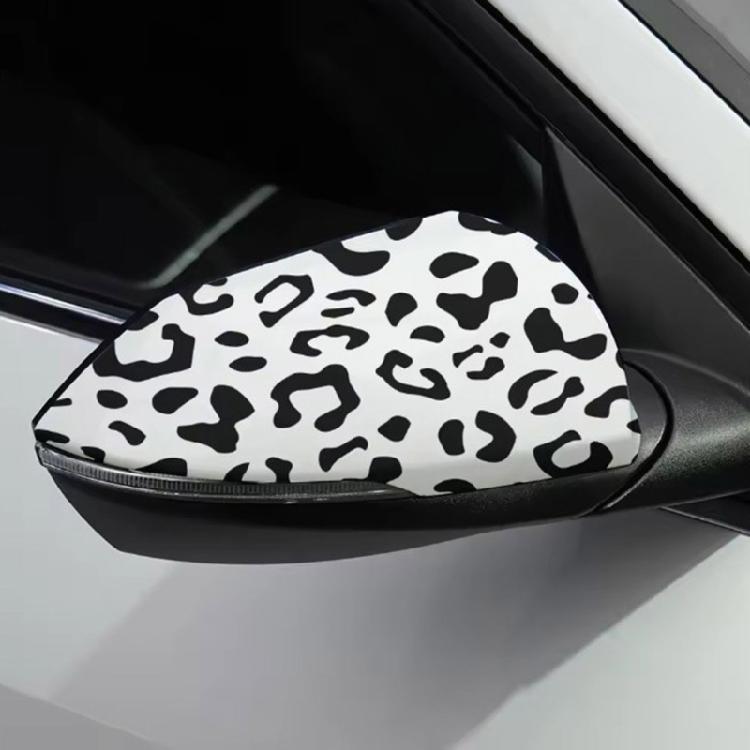Adhesive PVC Flexible Stickers Decoration Rearview Mirror Sticker Removable Trim Animal Print Decals Easy Installation