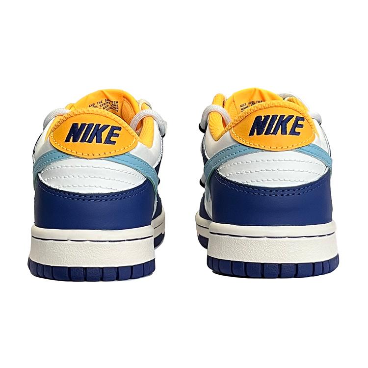Nike Dunk Low Slip Resistant Abrasion Resistant Low top Skateboard Shoes GS Blue White DV1693-401(TeamK-)