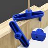 Center Gauge Drill Locator Blue Ruler Doweling Jig Wood Positioning Scribe Woodworking Marking Practical To Use