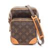Used Amazon Shoulder Bag M45236 Monogram PVC Coated Canvas Leather Brown Used Women