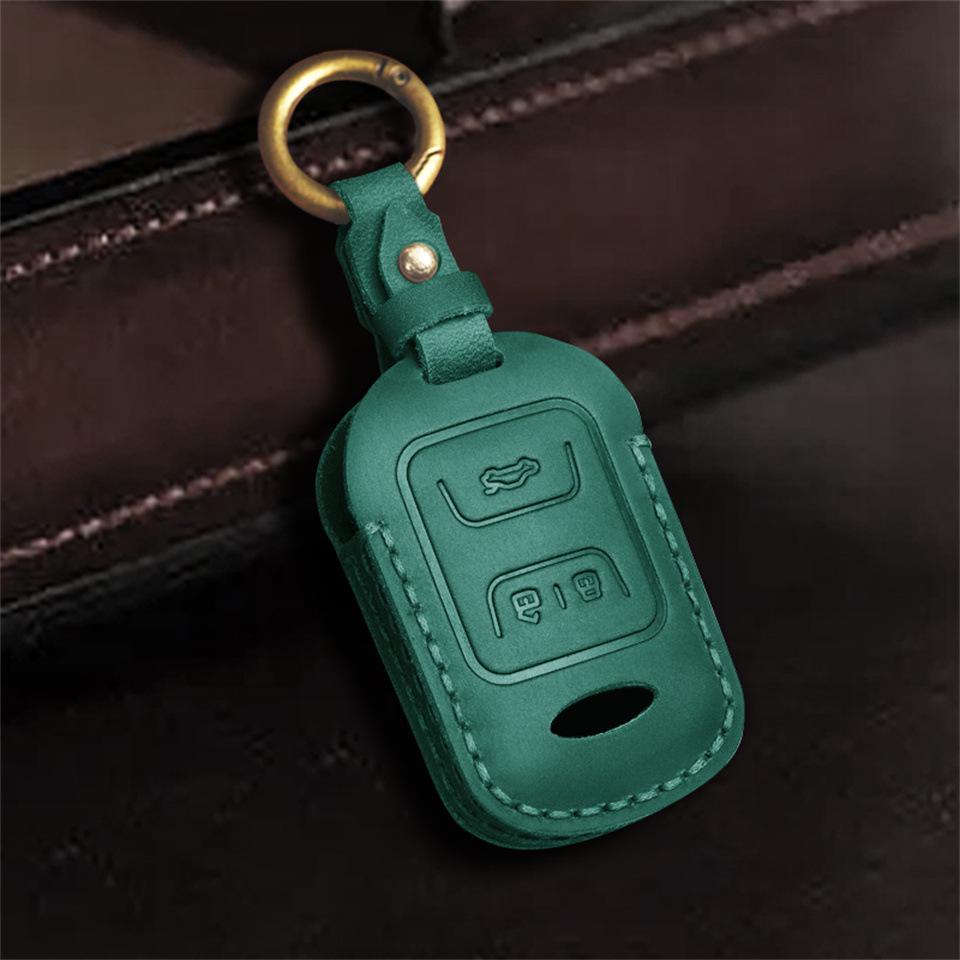 Genuine Leather Car Key Cover for Chery Tiggo, QQ, Arrizo Models