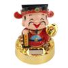 Solar Swinging God of Wealth Figurine Statue God of Fortune Car Dashboard Ornament Feng Shui Decor Gift Chinese New Year Gift