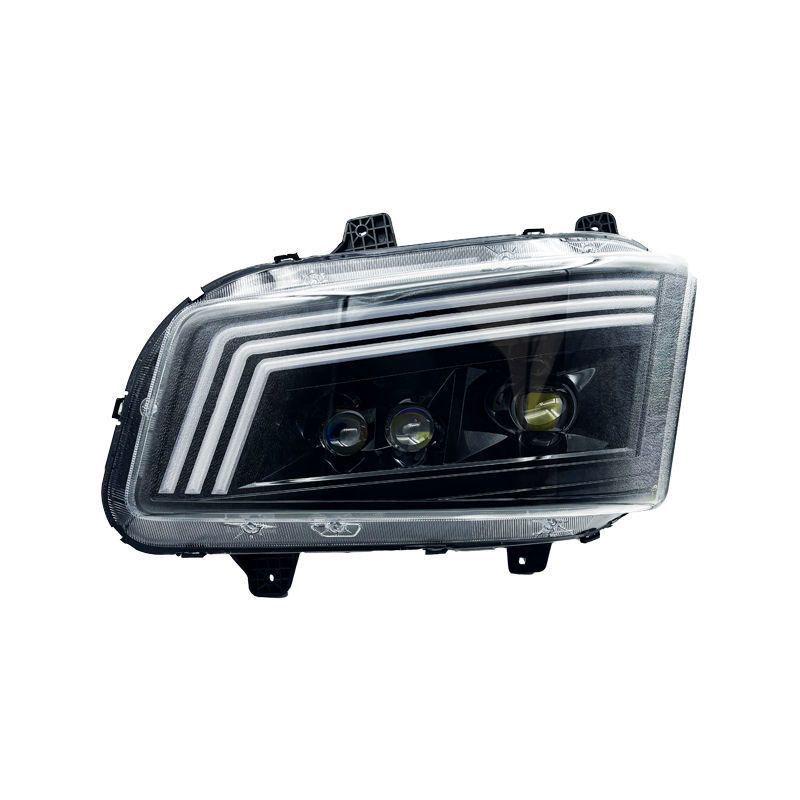 New Jiefang J6P Laser Headlight Assembly: Super Bright LED, Three-Lens, Flowing Water, Front Bumper.