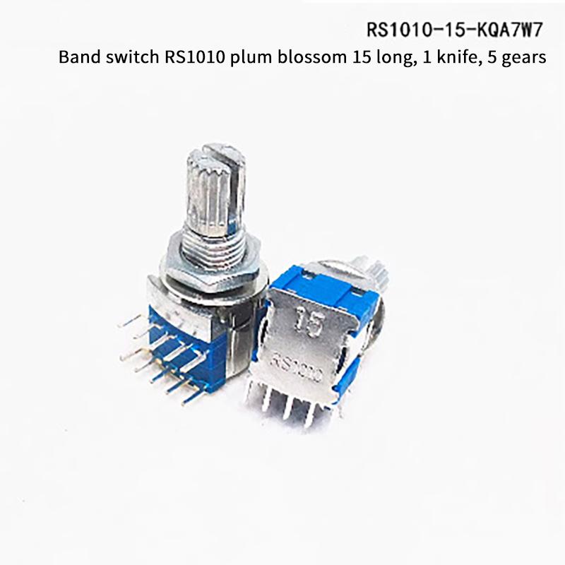 2Pcs Gear Change Switch Diy Accessories 1 Pole 2/3/4/5/6 Position 2 Pole 2/3/4 Position Rs1010 Band Switch Rotary Switch