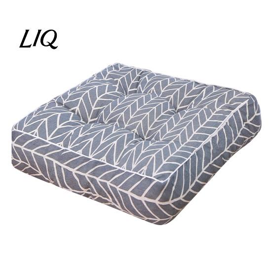 Breathable Seat Cushion Modern Stylish Chair Cushion, Ultra Soft Square Geometric or Durable Polyester Pad for Students Plant Prints, 15.75"x15.75"