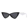1038 Zebra Pattern Catwalk Sunglasses Women Narrow Model Street Style Cat Eye Fashion Trendy