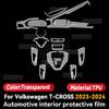 For Volkswagen T-CROSS  2024 Car Interior Protection Anti-Scratch Film Sticker Trument Center Control Navigation Screen