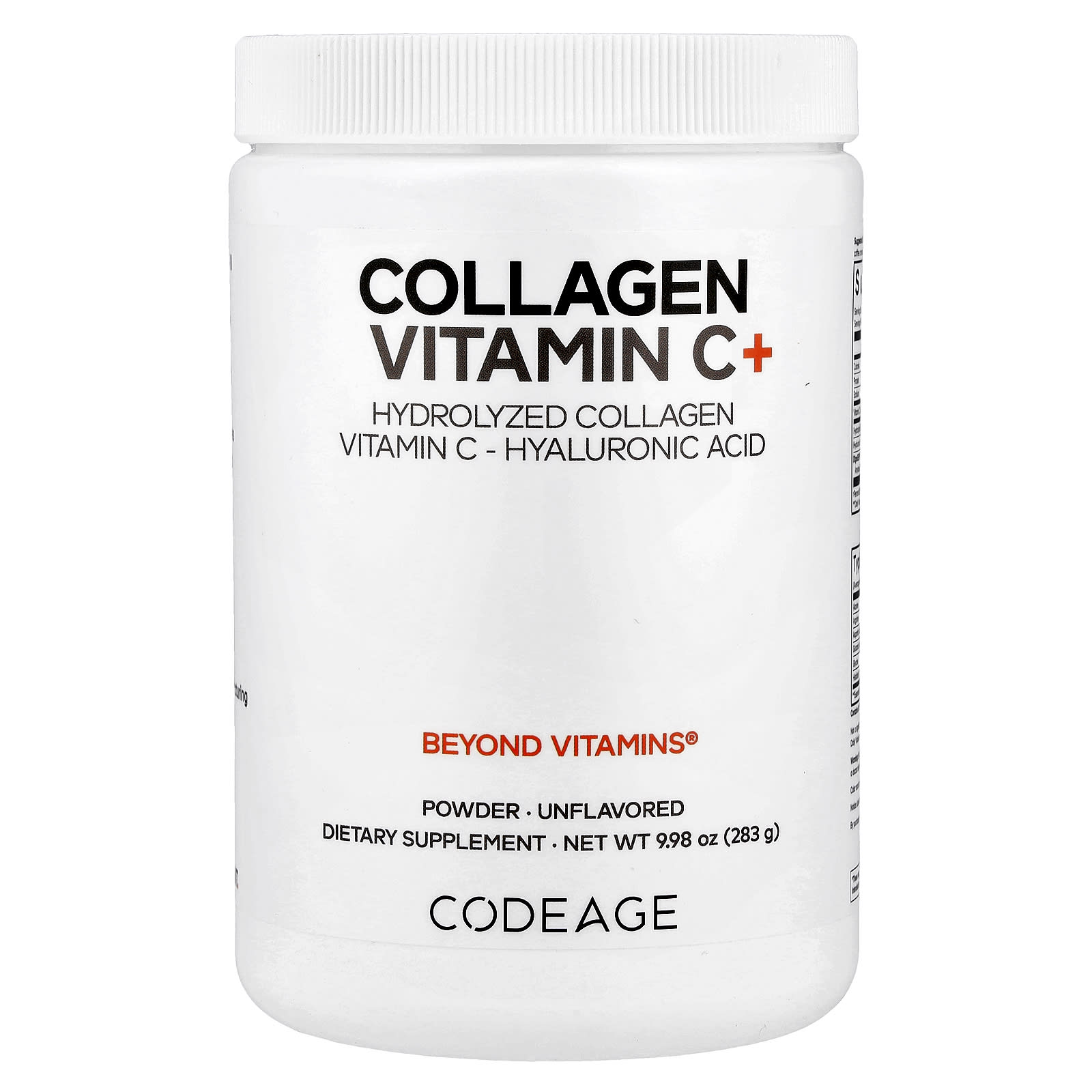 

Collagen Vitamin C + Powder, Unflavored, 283G(9.98Oz)