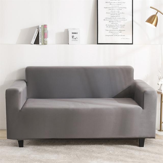 Seater Stretch spandex diivanikate Elastsed diivanikatted elutoa jaoks ühevärvilised pestavad diivanirätikud diivanikatted