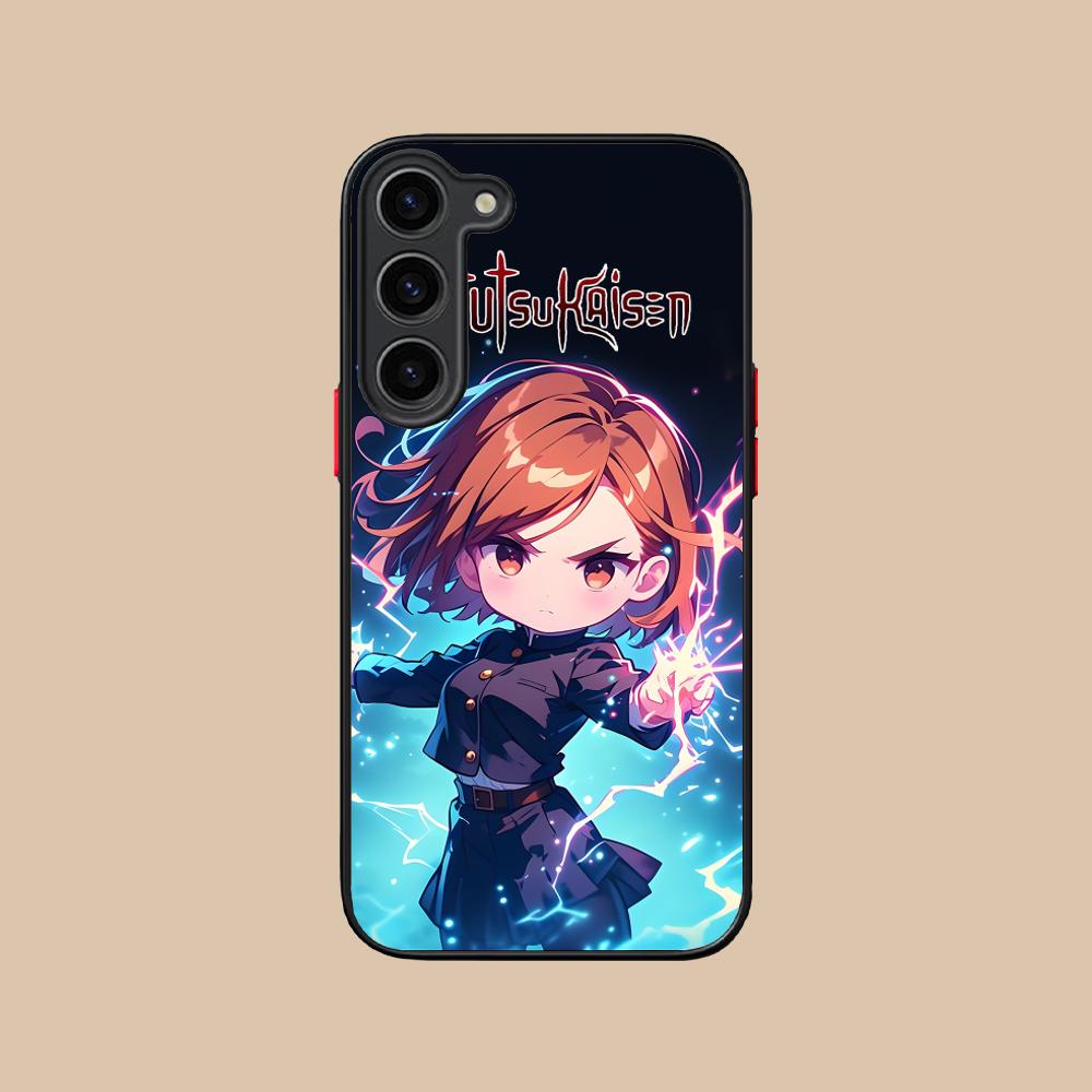 Jujutsu Kaisen Nobara Silicone Mobile Phone Case for Samsung Galaxy S26 S25 S24 S23 S22 S21 Plus FE Ultra Colorful Cover