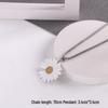Trendy Daisy Titanium Steel Necklace: Unisex Hip-Hop Flower Pendant Inspired by G-Dragon