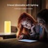 Modern USB Rechargeable Plug-In Dimmable Bed Lamp Night Lighting with Touch Control LED for Kids Bedroom Living Room