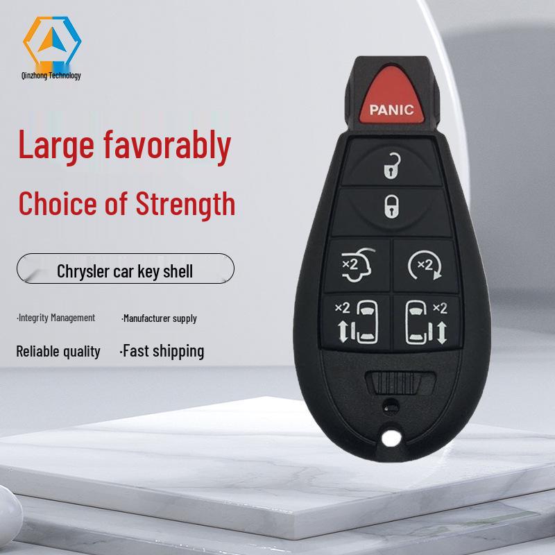 Chrysler Full Button Smart Key Shell - Fits New Models