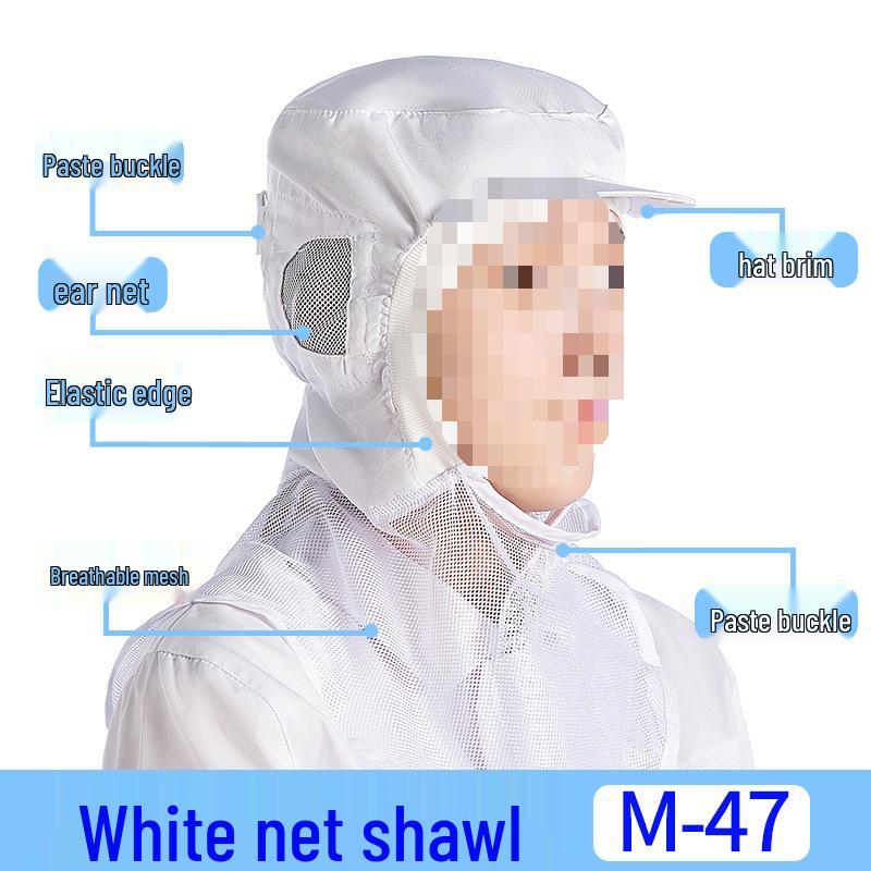 Andningsbar Dammfri VerkstadsVisirKeps & Huv för Industriellt Skydd