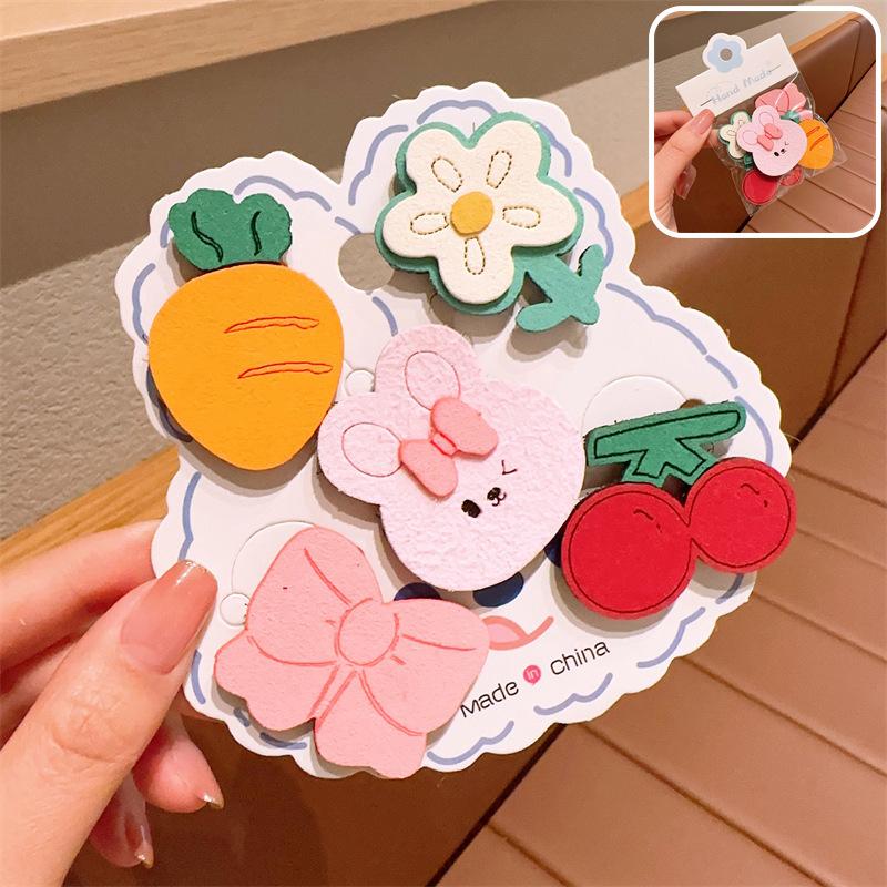 New Baby Post Baby Bow Hair Patch Flower Sticker Children Headwear Girl
