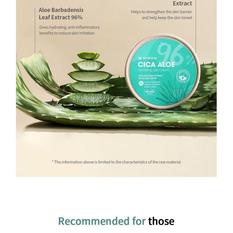 Mizon Cica Aloe 96% Soothing Gel Cream