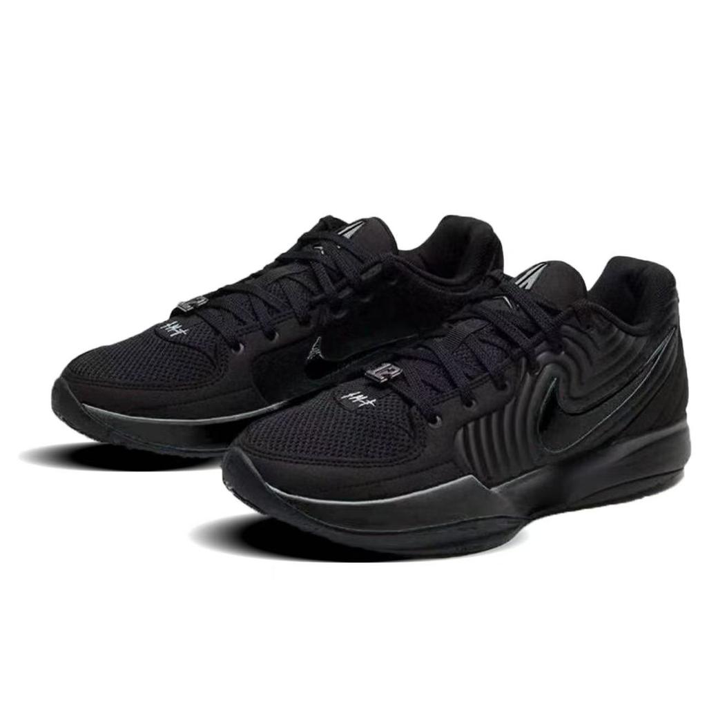 Nike Ja Morant 2 Cushioning Low Top Basketball Shoes Men's Black White FD7327-003(team741-)