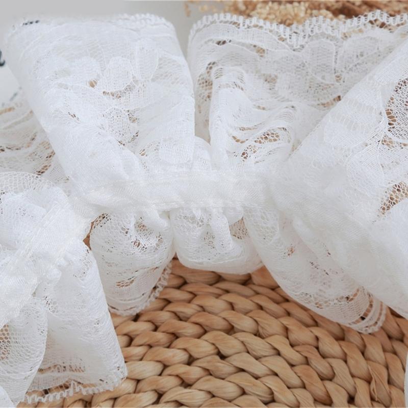Lace Trim Manicure Sleeve Nails Art Decoration Meshes Cuffs Romantics Arm Cuffs for Special Occasion and Fancy Dress