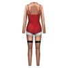 Christmas Jumpsuits Sexy Flesh Rompers Xmas Party Cosplay Women Bodysuit Party Slim Long Sleeve Playsuit Rave Outfits