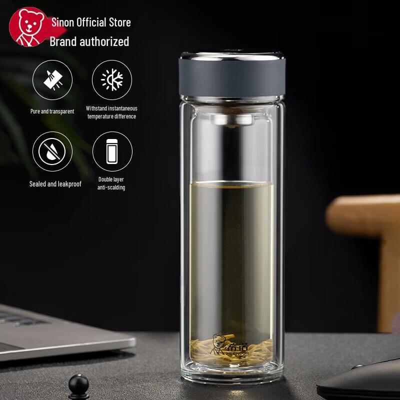 Cille Double-Wall Borosilicate Glass Tea Cup