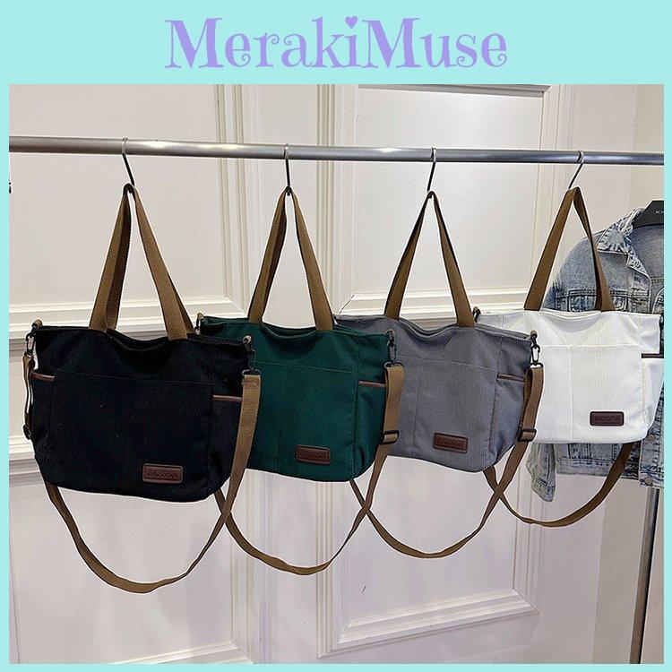 Spacious Canvas Shoulder Bag For Women In Stylish Minimalist Urban Design Ideal For Casual Travel