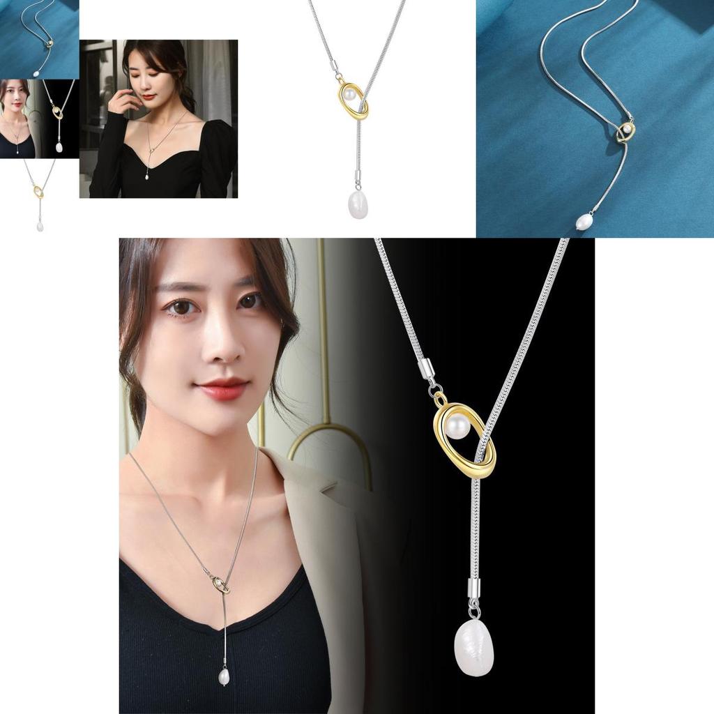 Elegant Pearl Tassel Necklace 2024 New Fashion Sweater Chain High-end Luxury Jewelry