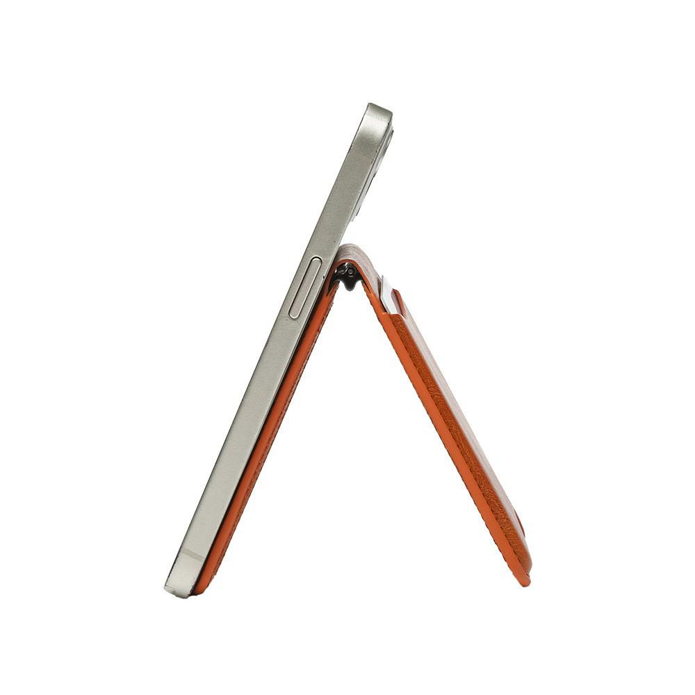 Eco-friendly Magnetic Magsafe Card Holder & Multi-functional PU Phone Stand