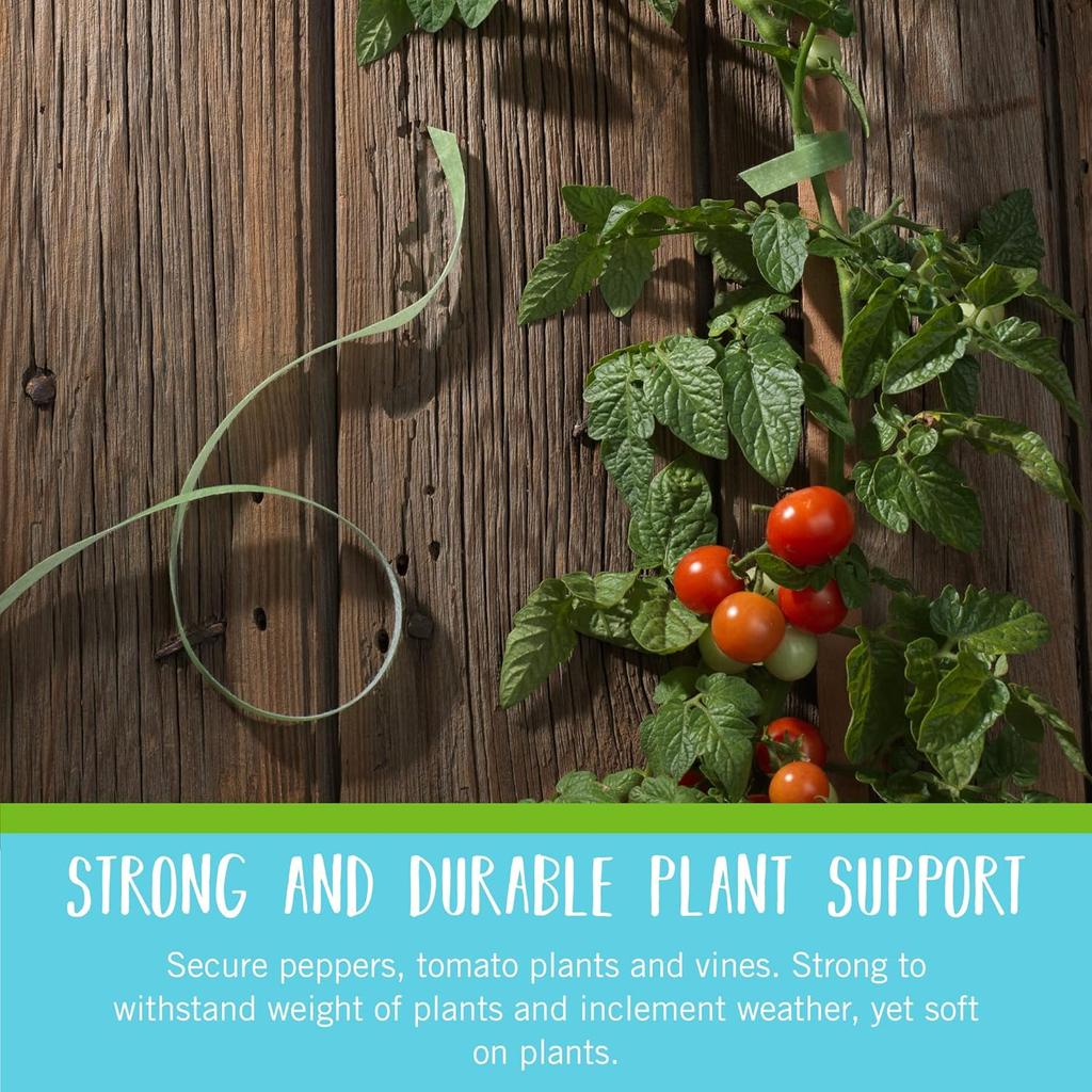 Garden Ties | Plant Supports for Effective Growing | Strong Grips Are Reusable and Adjustable | Cut-to-Length, 10m