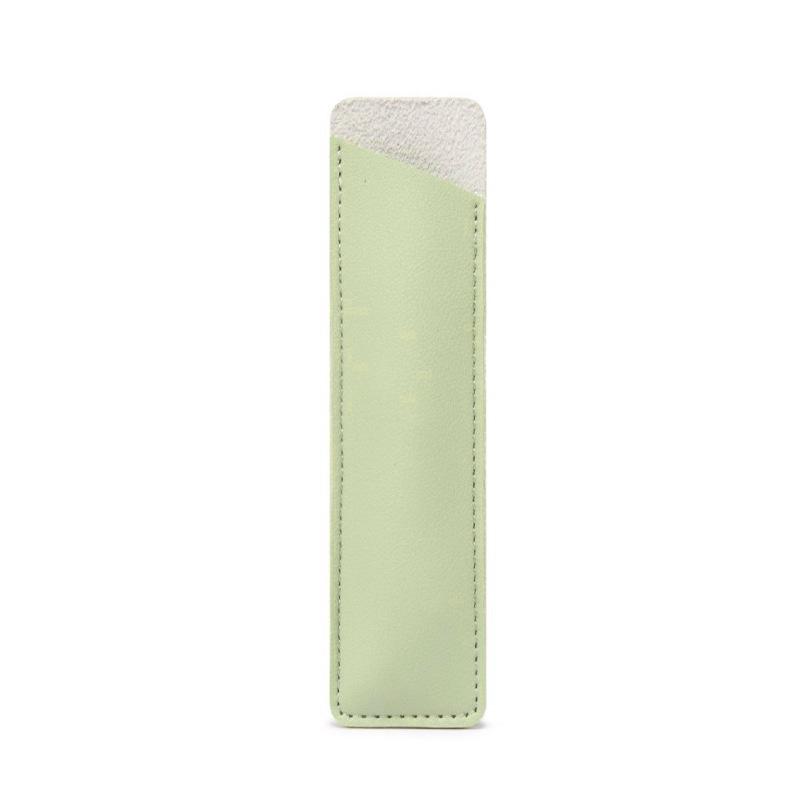 Solid Color Leather Pencil Case – Student Stationery Bag with Fountain Pen Cover