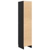 Highboard In Black Oak Look 35 X 39 X 168 Cm