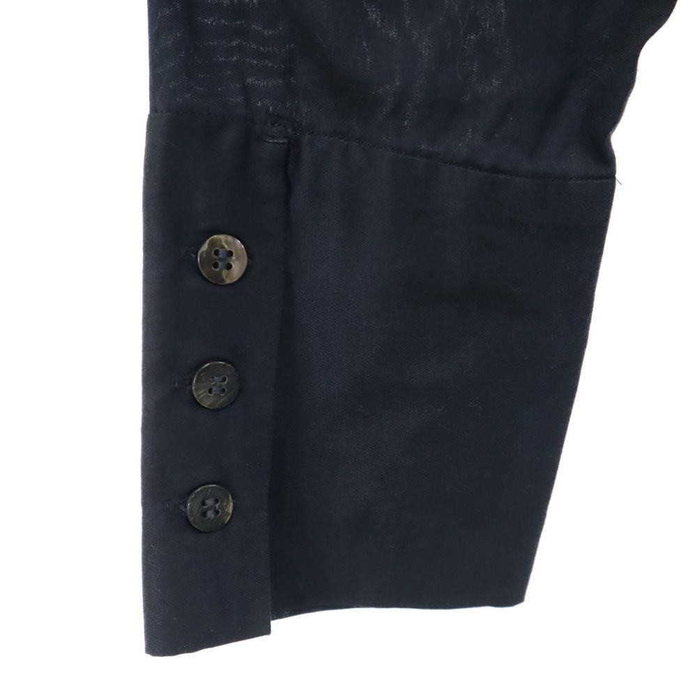 Y's for living made in Japan Long sleeve blouse Navy shirt Women Used