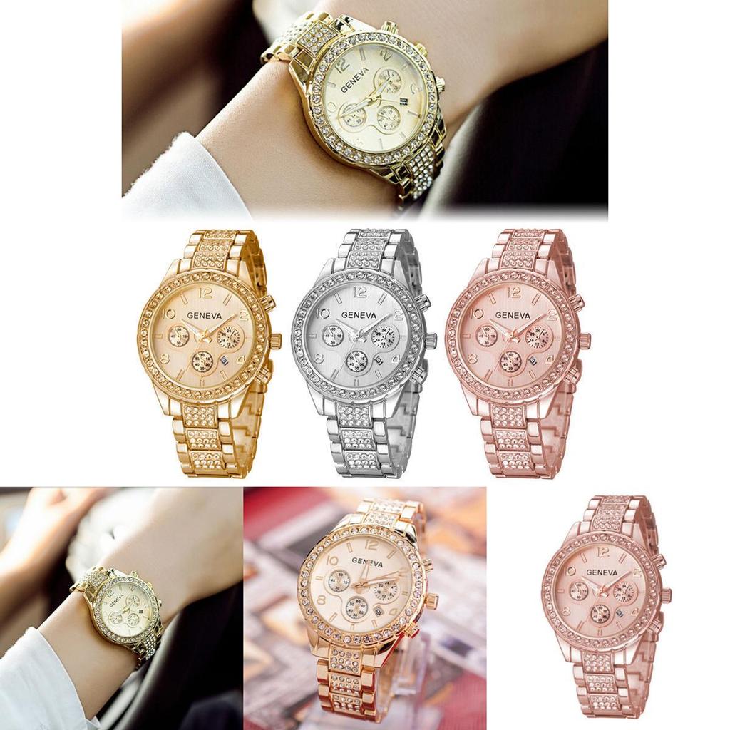 Elegant 2019 New Stainless Steel Luxury Women Crystal Quartz Analog Wrist Watch With Timeless Appeal