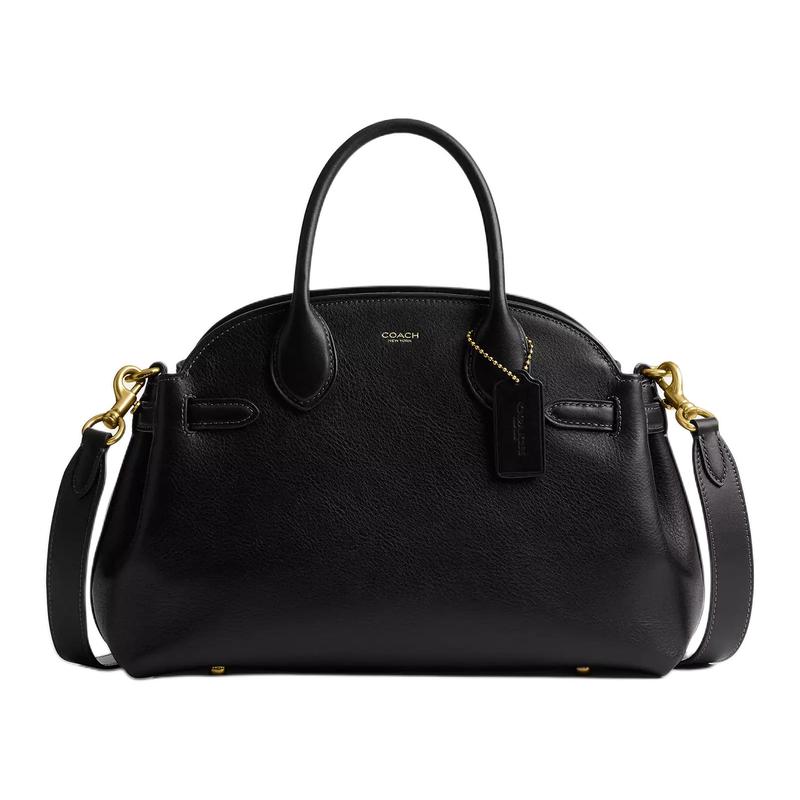 

COACH Empire 30 Printed Logo Zipper Closure Leather Tote Bag Tote Bag Shopping Bag Handbag Large Women s Black чорний