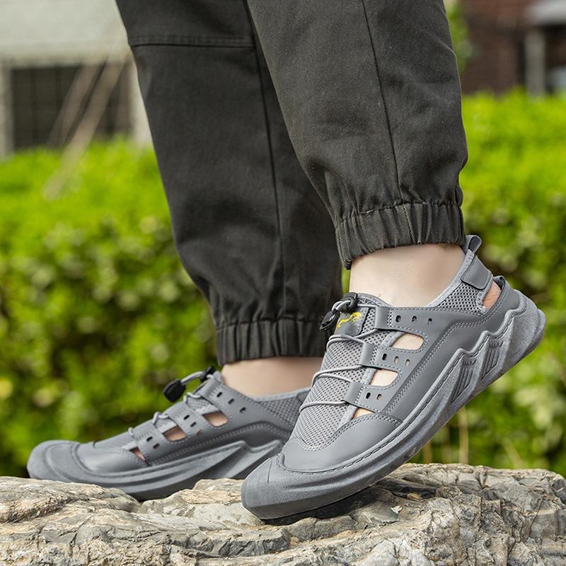 Large Size Sandals Men's Summer Outdoor Wear-resistant Bag Head Sports Breathable Wading Shoes Sports Casual Men's Shoes