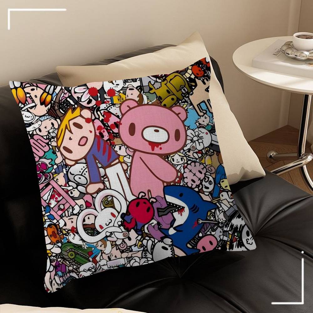 Cartoon GGloomy Bear Cushion Cover Inches Farmhouse Decor Home Throw Pillow Covers For Couch Decorations