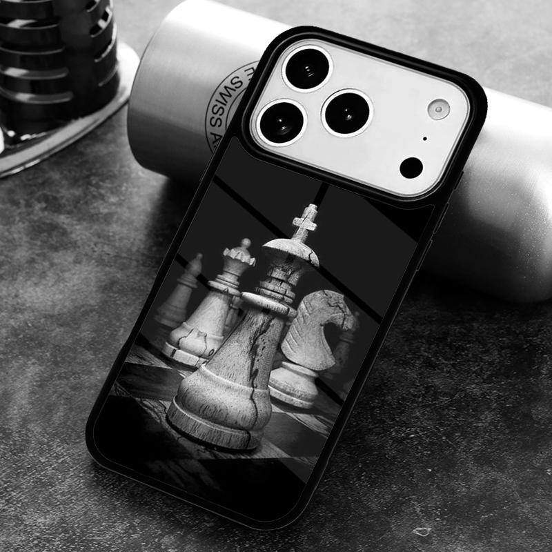 Chess King Board Game Battle Phone Case For iPhone 17 16 15 14 13 12 11 Pro Max Plus 17Air Soft Silicone Cover