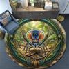 Colorful Spider Nature Round Area Rug Under Office Chairs Bedroom Living Room Home Decor
