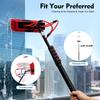 Outdoor High-Reach Cleaning Kit - 4.92-23.62ft Water Fed Pole, 4-Water-Outlet Brush for Windows/Solar Panels