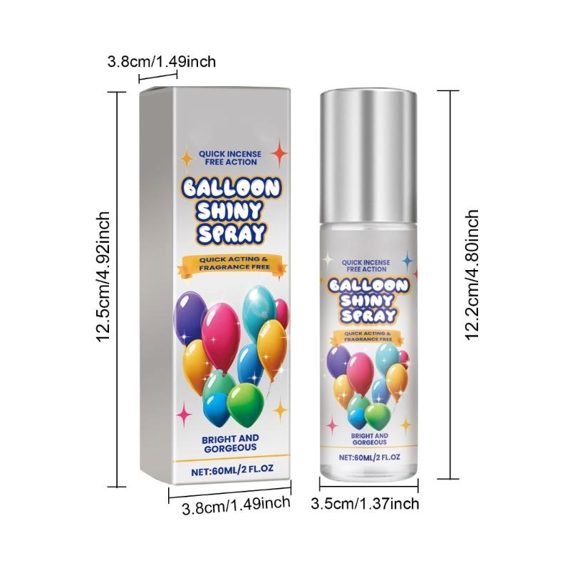 Shimmering Night Effect Balloon Spray Nighttime Balloon Spray 60ml Brightener Spray for Memorable Celebration