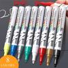 NEW Car Paint Scratches Repair Brush Pen Waterproof Water Paint Marker Pen Car Tire Tread Care Automotive Black White Red Silver
