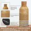 Набор деревянных ваз для цветов (2 шт), Boho Engraved Design Wooden Flower Vase Set of 2,  Behoma