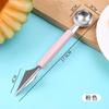 1PC Creative Fruit Carving Knife Watermelon Baller Ice Cream Dig Ball Scoop Spoon Baller Diy Assorted Cold Dishes Tool